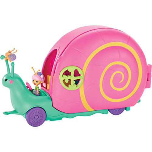 Enchantimals GCT42 Slow-Mo Camper Vehicle Playset With Saxon Snail Doll