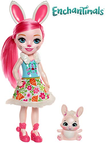 Enchantimals Huggable Cutie Bree Bunny Muñeca Grande con Accesorios (Mattel FRH52)