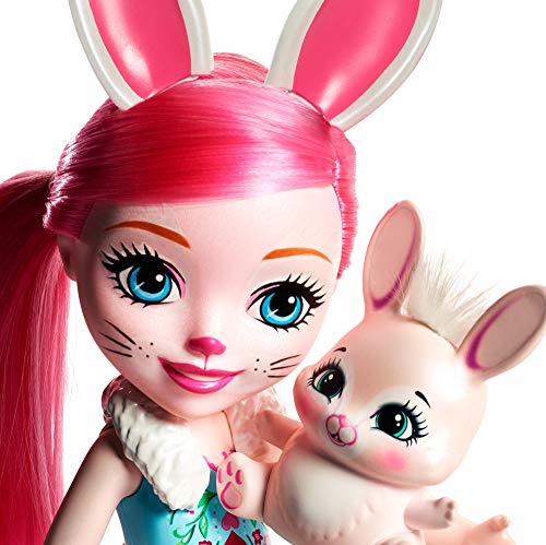 Enchantimals Huggable Cutie Bree Bunny Muñeca Grande con Accesorios (Mattel FRH52)