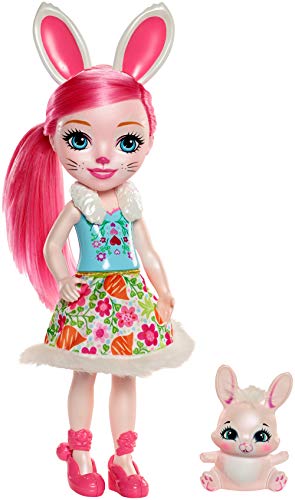 Enchantimals Huggable Cutie Bree Bunny Muñeca Grande con Accesorios (Mattel FRH52)