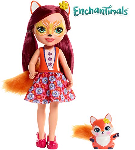 Enchantimals Huggable Cutie Felicity Fox Muñeca Grande con Accesorios (Mattel FRH53)