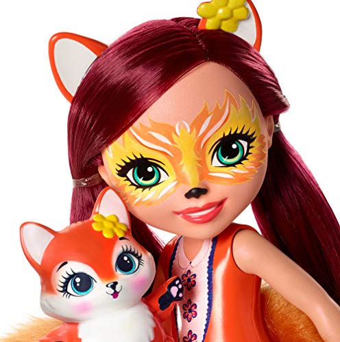 Enchantimals Huggable Cutie Felicity Fox Muñeca Grande con Accesorios (Mattel FRH53)