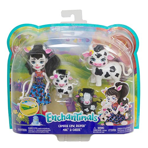 Enchantimals Muñeca Cambrie y su mascota la vaca Ricotta (Mattel GJX44)