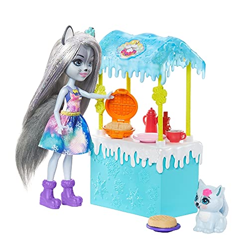 Enchantimals, Muñeca con mascota Hawna Husky y Whipped Cream (Mattel GJX37)