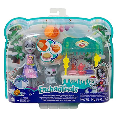 Enchantimals, Muñeca con mascota Hawna Husky y Whipped Cream (Mattel GJX37)