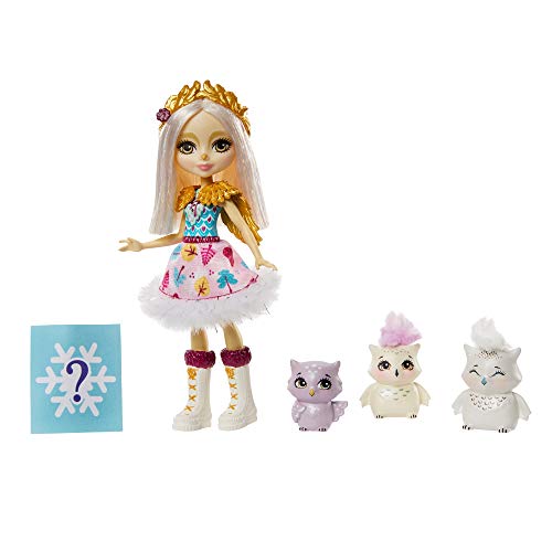 Enchantimals, Muñeca Reindeer con familia de mascotas (Mattel GJX46)