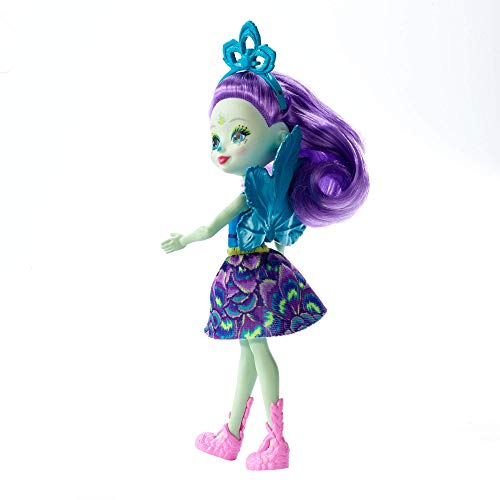 Enchantimals Patter Peacock y Flap, muñeca con mascota (Mattel FXM74)