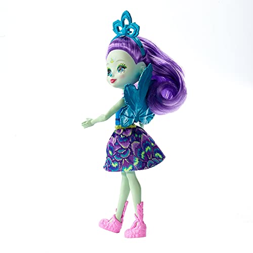 Enchantimals Patter Peacock y Flap, muñeca con Mascota (Mattel FXM74) + Saffi Swan, Muñeca, Multicolor (Mattel FRH38)