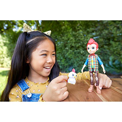 Enchantimals-Redward Rooster Muñeca con Mascota Cluck, multicolor (Mattel GJX39)