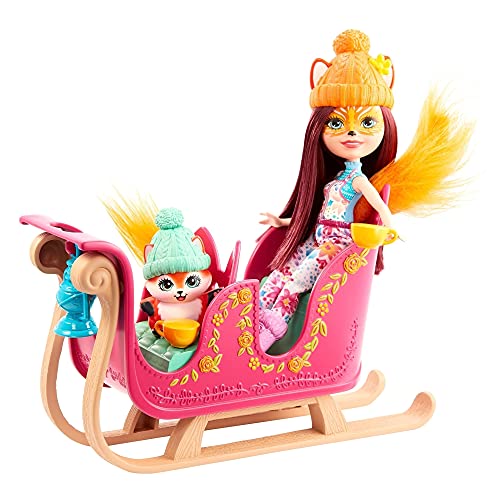 Enchantimals SNOWTASTIC SLED con MUÑECAS Felicity Fox Y Flick (Mattel GJX31)