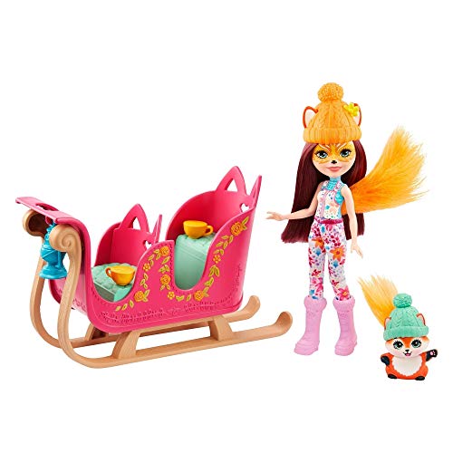 Enchantimals SNOWTASTIC SLED con MUÑECAS Felicity Fox Y Flick (Mattel GJX31)