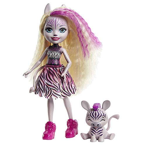 Enchantimals Sunny Savanna Muñeca con mascota y accesorios de juguete, modelo surtido (Mattel GYN57)