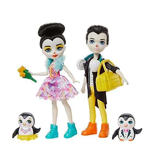 Enchantimals ¡Vamos a Patinar sobre Hielo! Muñeca Petterson Pinguïno y accesorios (Mattel GJX49)