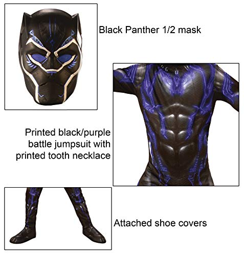 Endgame Classic Disfraz Black Panther Battle, L, Multicolor, (Rubie'S 700658-L)