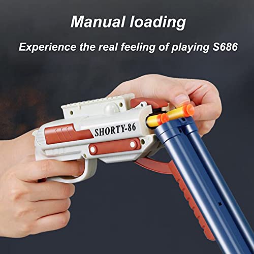 Escopeta Toy Foam Blasters S686,Parece Real, Pistola de Juguete Manual para Niños con Bala Suave de 30 Lechones, Desarrollar El Juguete de Los Pasatiempos de Los Niños.