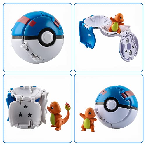 Esportic Poké Bolas Pokéball, Ball figuritas Poké Bolas Pokéball, Poké Bolas, Bola con Figuras Toys para niños