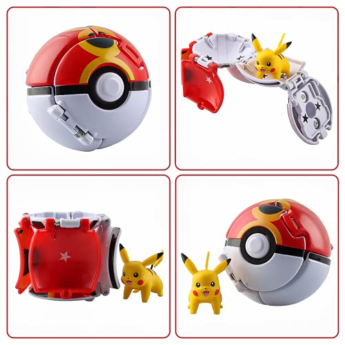 Esportic Poké Bolas Pokéball, Ball figuritas Poké Bolas Pokéball, Poké Bolas, Bola con Figuras Toys para niños