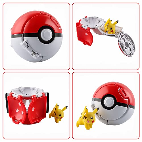 Esportic Poké Bolas Pokéball, Ball figuritas Poké Bolas Pokéball, Poké Bolas, Bola con Figuras Toys para niños