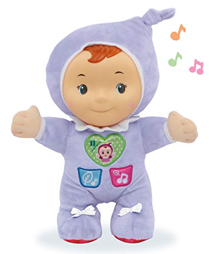 Estela luz de cuna, Suave Peluche Infantil Que Brilla en la Oscuridad para calmar y relajar al bebé a la Hora de conciliar el sueño, más de 70 Canciones, Sonidos y tiernas melodías