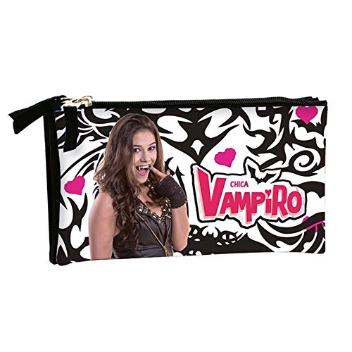 Estuche escolar triple Chica Vampiro