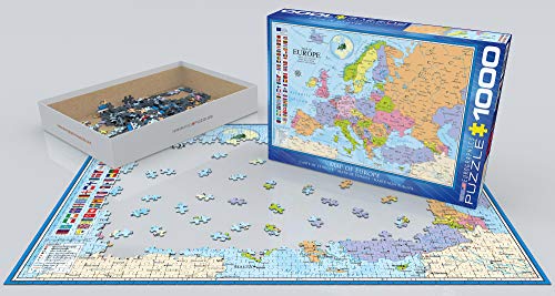 EuroGraphics Puzle (1000 Piezas) 6000-0789, diseño de Mapa de Europa