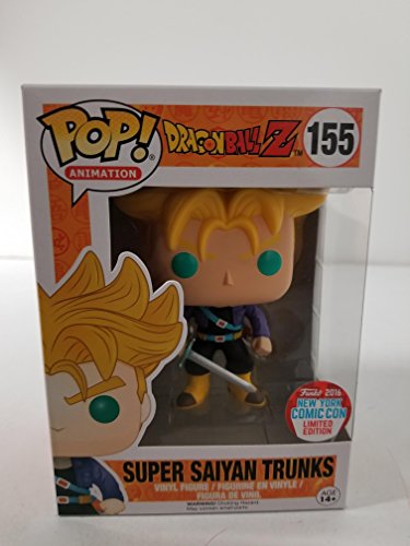 Exclusiva figura pop de vinilo Funko, Trunks Super Saiyan de Dragonball Z. NYCC 2016