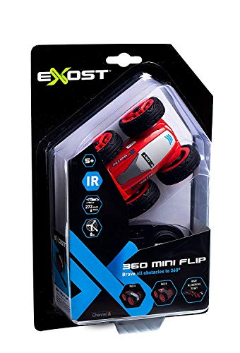 Exost - Coche teledirigido - 360 Mini Flip - Conducción sobre 2 Caras - Super Pequeño, Super Rápido Juguete Escala 1:34, Multicolor (20143)