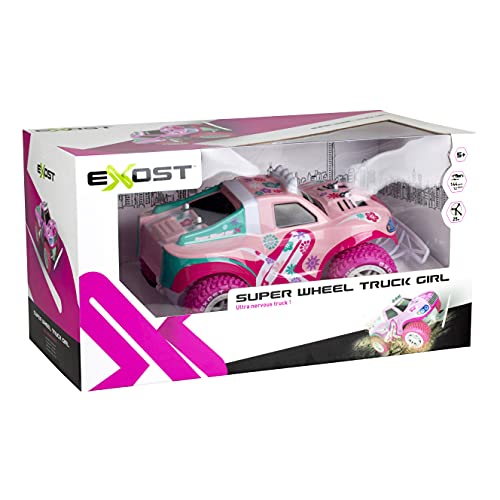 Exost Coche teledirigido - Super Wheel Truck Rosa - Escala 1:12, 20258