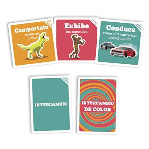 Exploding Kittens En una Escala de 1 a T-Rex - Juego de Cartas en español, EKTRX01ES