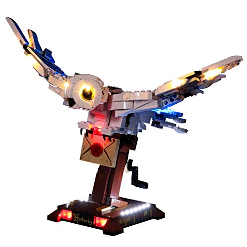 FADF Juego de luces LED para Lego Harry Potter Hedwig el búho, kit de iluminación compatible con Lego 75979 (modelo Lego no incluido)