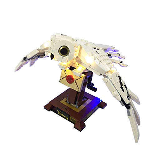 FADF Juego de luces LED para Lego Harry Potter Hedwig, kit de luces compatible con Lego 75979 (modelo Lego no incluido)