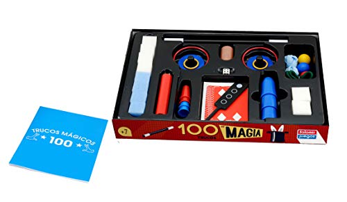 Falomir-Caja Magia 100 Trucos Juego de Mesa, multicolor, (1060)