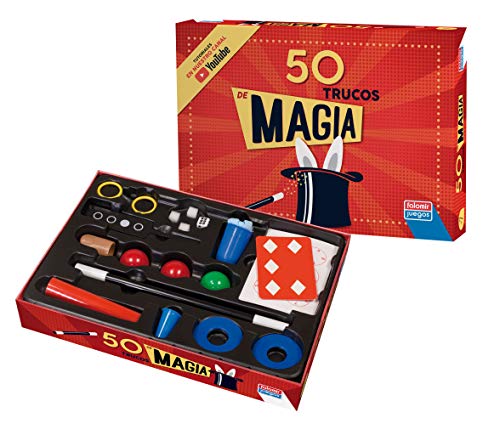 Falomir-Caja Magia 50 Trucos Juego de Mesa, multicolor, (1040)