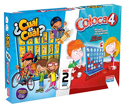 Falomir- Coloca 4 Cuál Pack Mesa, Multicolor (646474)