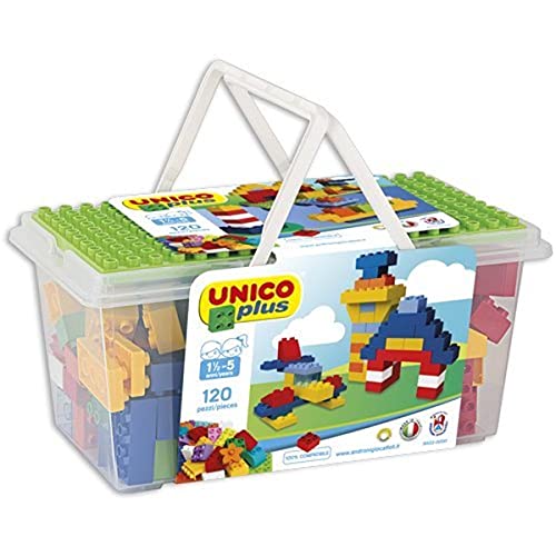 Falomir- Contenedor Juego de construcción, Multicolor (8502)