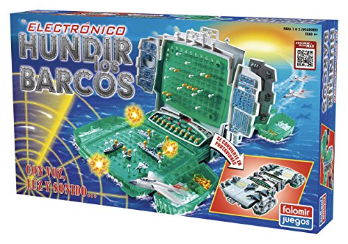 Falomir Hundir los Barcos Electrónico. Juego de Mesa. Clásico. (32-22004)