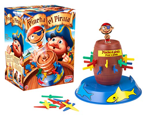 Falomir- Pincha el Pirata Juego de Mesa, Multicolor, única (646476)