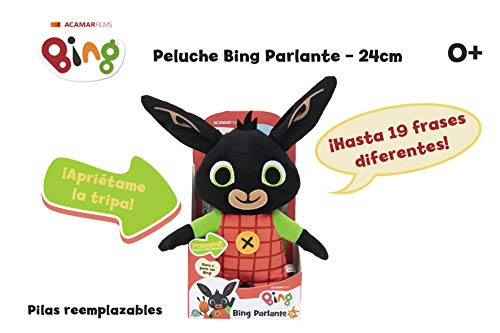 Famosa- Peluche Bing Parlante 24 cm, multicolor (BNG02202)