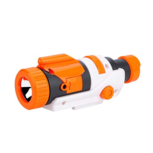 Fdit plástico extraíble Linterna Scope Attachment Stock Mount para Nerf Juguete Cambiar