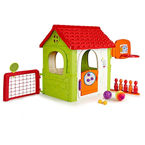 FEBER- Activity House 6in1, Casa Infantil a Partir de 3 años con Juegos incorporados (Famosa 800012606)