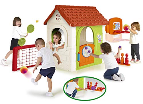 FEBER- Activity House 6in1, Casa Infantil a Partir de 3 años con Juegos incorporados (Famosa 800013048)