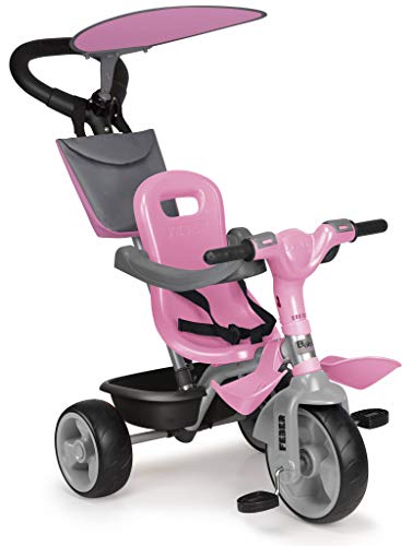 FEBER - Baby Plus Music Pink, Triciclo Rosa para niños y niñas de 9 Meses a 3 años (Famosa 800012132)