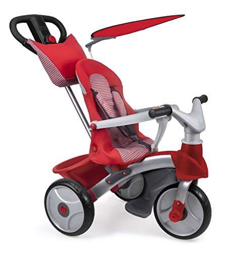 FEBER- Baby Trike Easy Evolution, Triciclo, Color Rojo, 24.9 x 14.0 x 11.9 (Famosa 800009473)