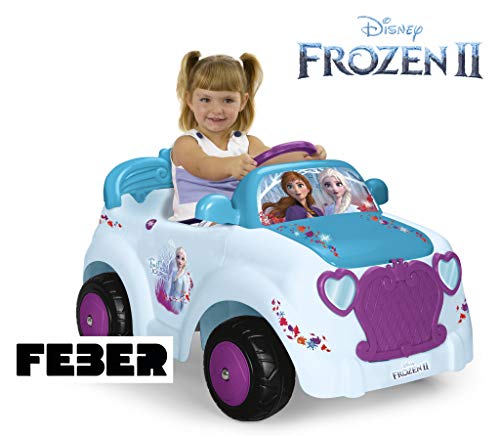 FEBER - Coche eléctrico Frozen 2 de una plaza, para niños y niñas de más de 3 años, 6V (Famosa 800012191)