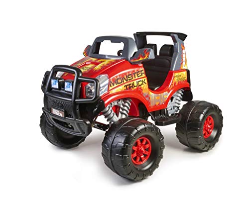 Feber Monster Truck Challenger - Coche eléctrico de 2 plazas para niños y niñas, a partir de 3 años, 12V (Famosa 800012464)