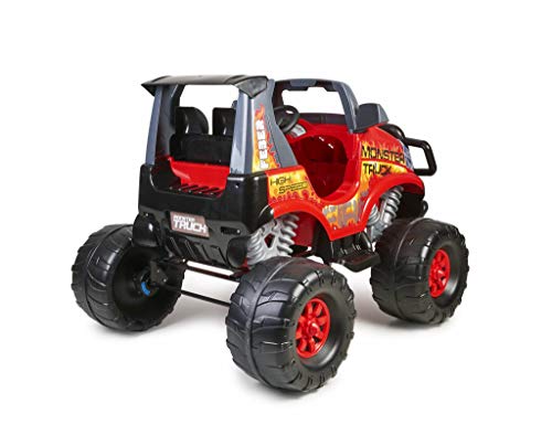 Feber Monster Truck Challenger - Coche eléctrico de 2 plazas para niños y niñas, a partir de 3 años, 12V (Famosa 800012464)