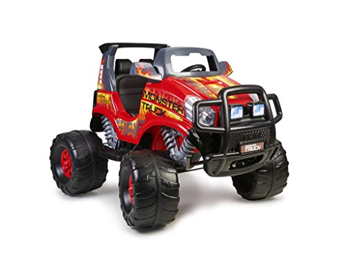 Feber Monster Truck Challenger - Coche eléctrico de 2 plazas para niños y niñas, a partir de 3 años, 12V (Famosa 800012464)