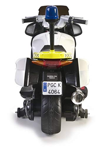 FEBER- Moto de policía, Guardia Civil, Infantil, con batería 12 V, con Luces y Sonido (Famosa 800012841)