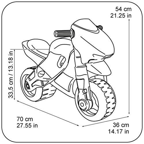 FEBER - Motofeber 2 Racing Pink, correpasillo de color rosa con casco y ruedas anchas para estabilidad y protección, uso dentro o fuera de casa, para niño o niña de 3 a 5 años, FAMOSA (800008174)