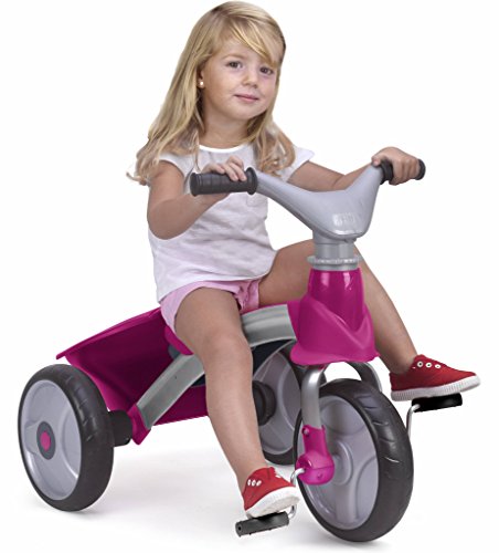 FEBER - Triciclo Baby Trike Easy Evolution, Color Rosa (Famosa 800009561)